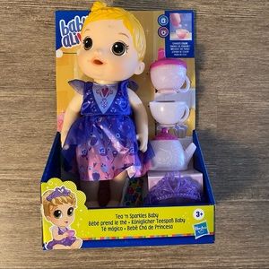 Baby Alive Tea n Sparkles Doll Color Changing Tea Set Blonde Hair